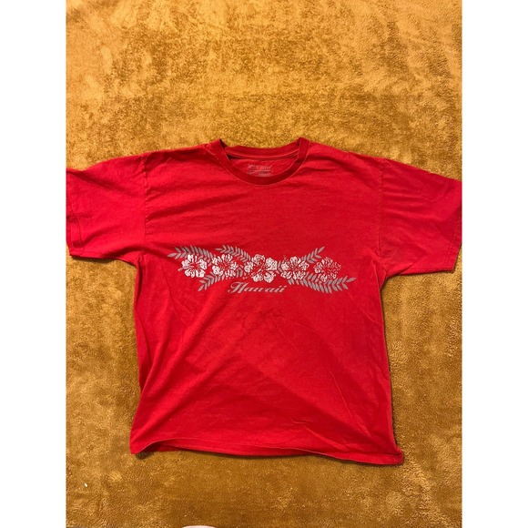 Nike Other - Nike Vntg Hawaii Tee Shirt Mens Red Hawaii Tee‎ Size M